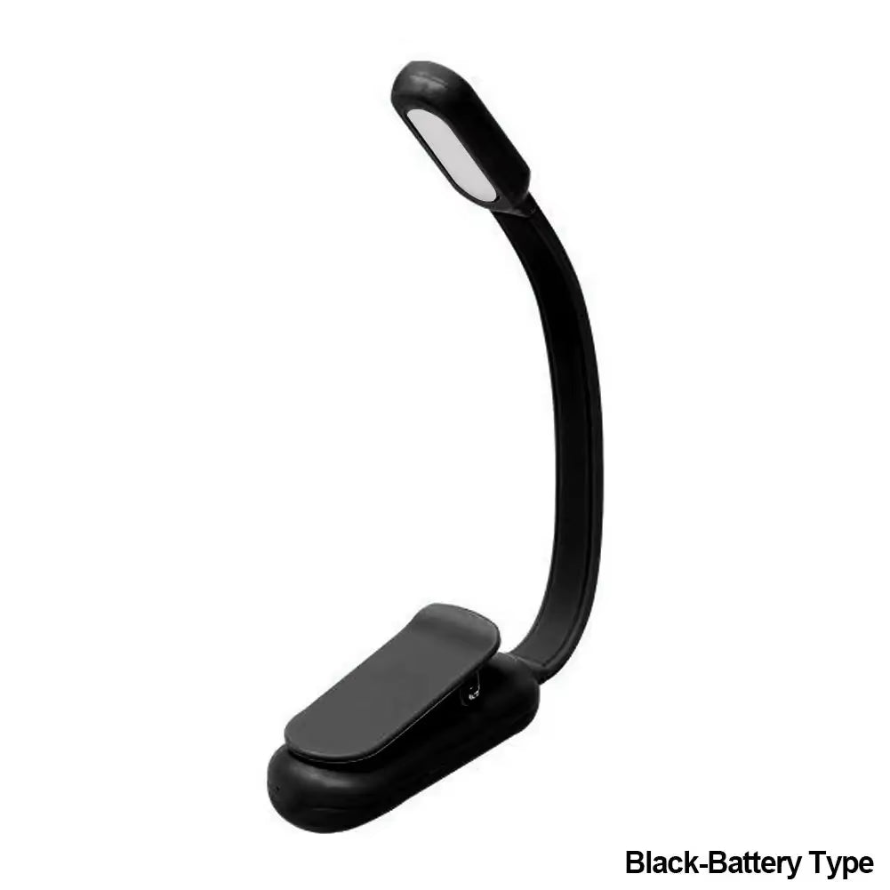 Adjustable Brightness USB Mini LED Clip-On Book Light - Perfect for Reading in Bed or Travel