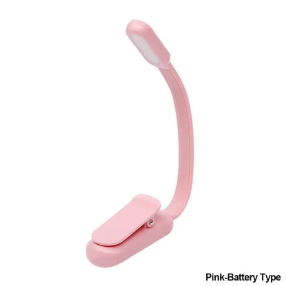 Adjustable Brightness USB Mini LED Clip-On Book Light - Perfect for Reading in Bed or Travel
